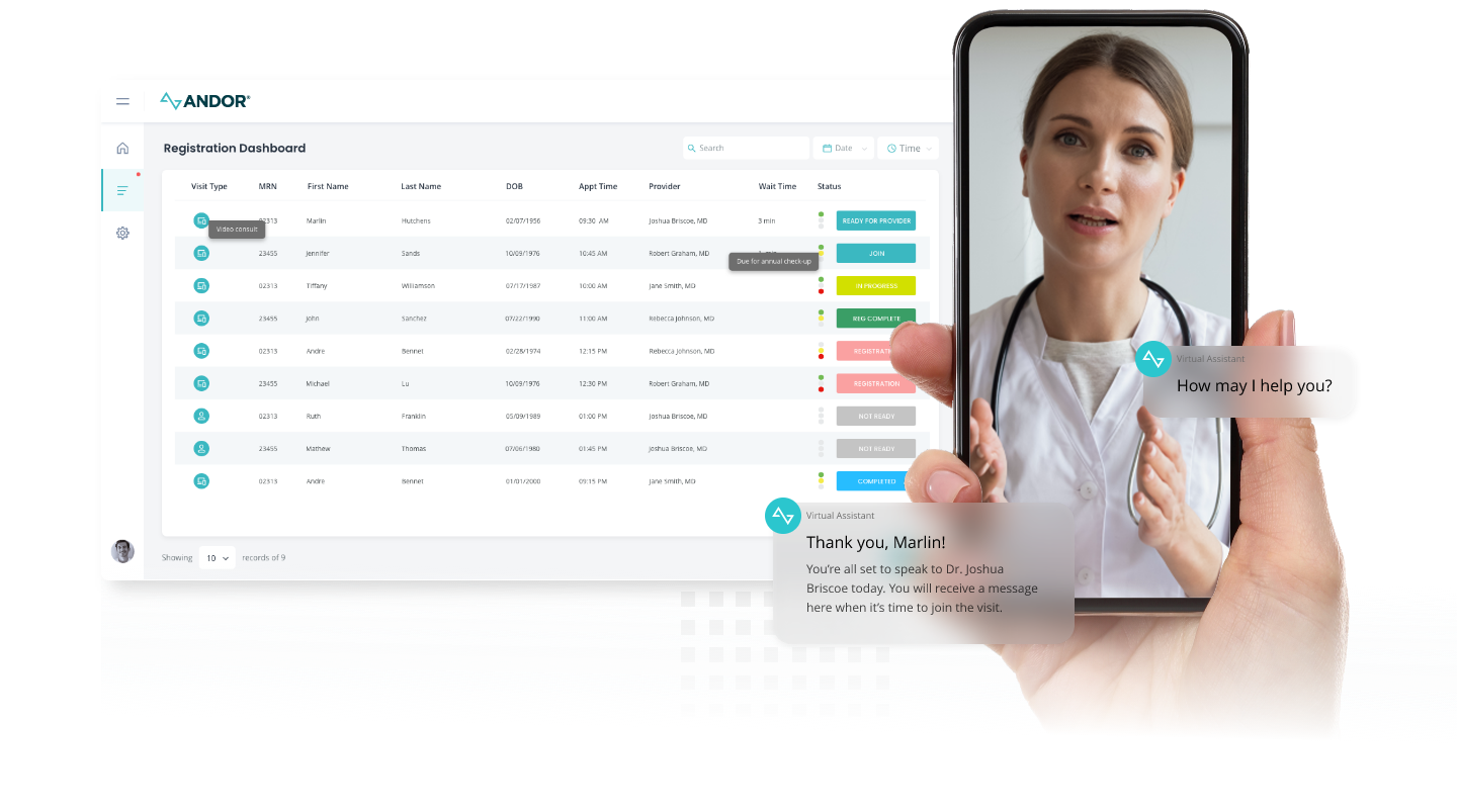 AndorNow digital front door telehealth platform